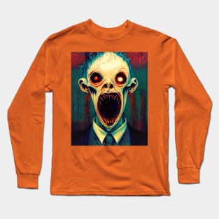 Forest Monster Halloween Design Long Sleeve T-Shirt